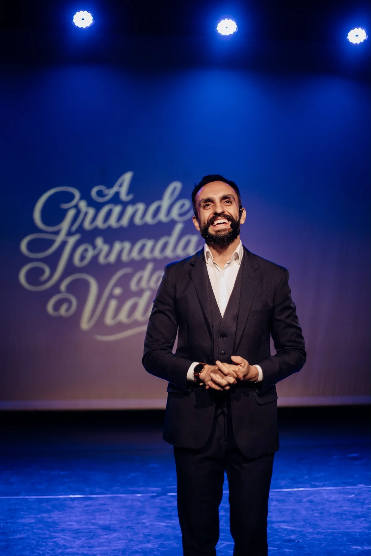 Pastor Rafael no palco de A Grande Jornada da Vida
